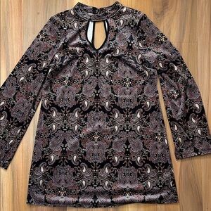 Xhilaration Black Paisley Fabric